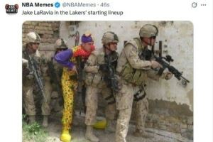 美媒调侃拉拉维亚打首发：一个小丑企图混入特种部队之中